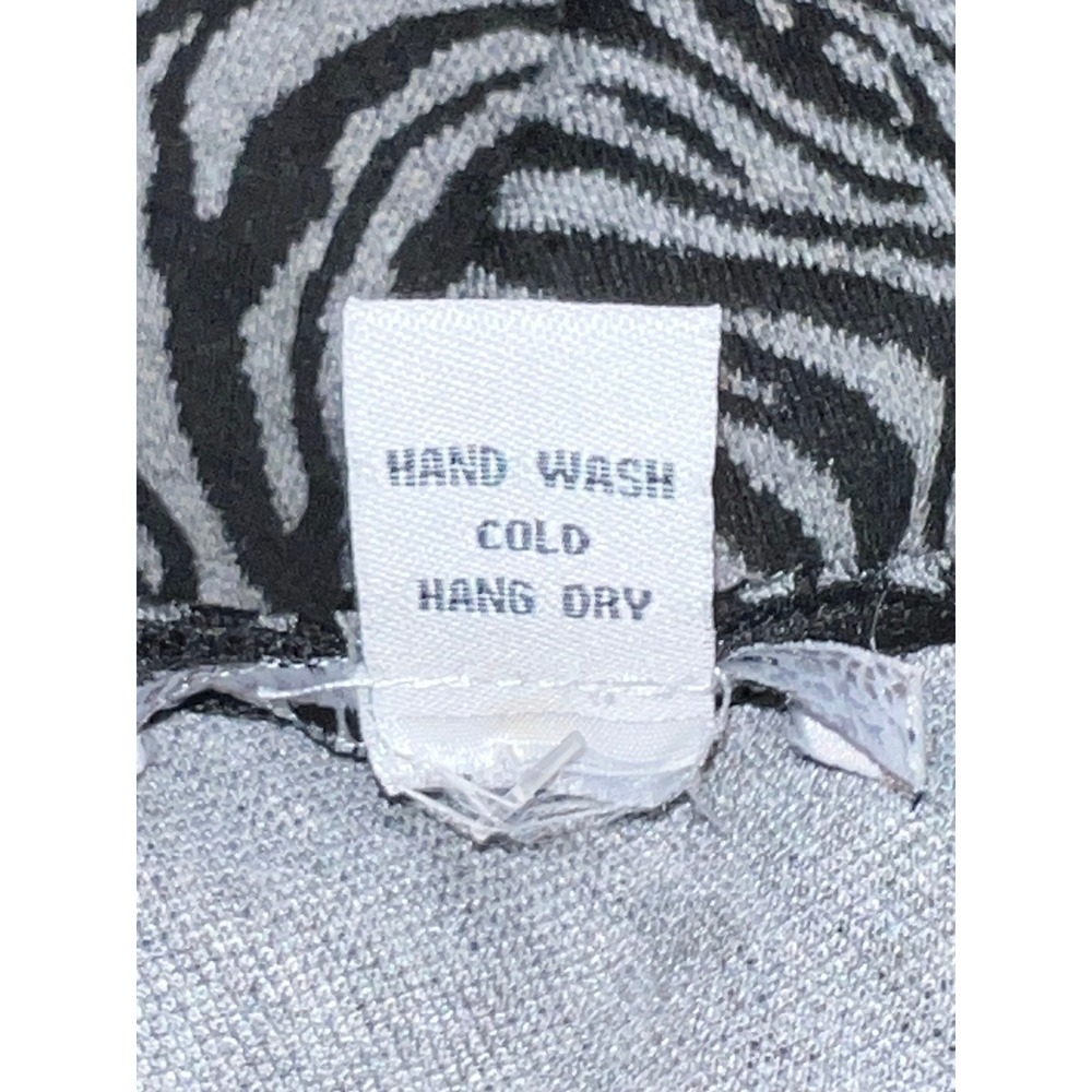 Poetry Body Central Womens Zebra Print Strapless Bodycon Mini Dress Grey Black S - Picture 8 of 8